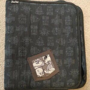 OFFICIAL Warner Bros LOONEY TUNES 3-ring binder, Stuart Hall, black nylon